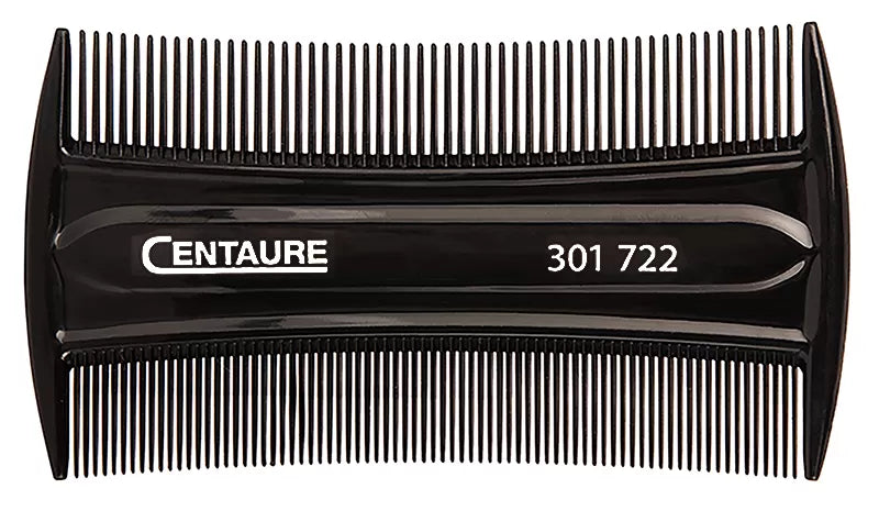 CENTAURE Fine ABS black Anti-Parasite Comb(8.5cm) - Centaure