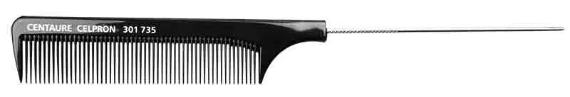 CENTAURE Metal Tail ABS black Comb (23.2cm) - CENT.
