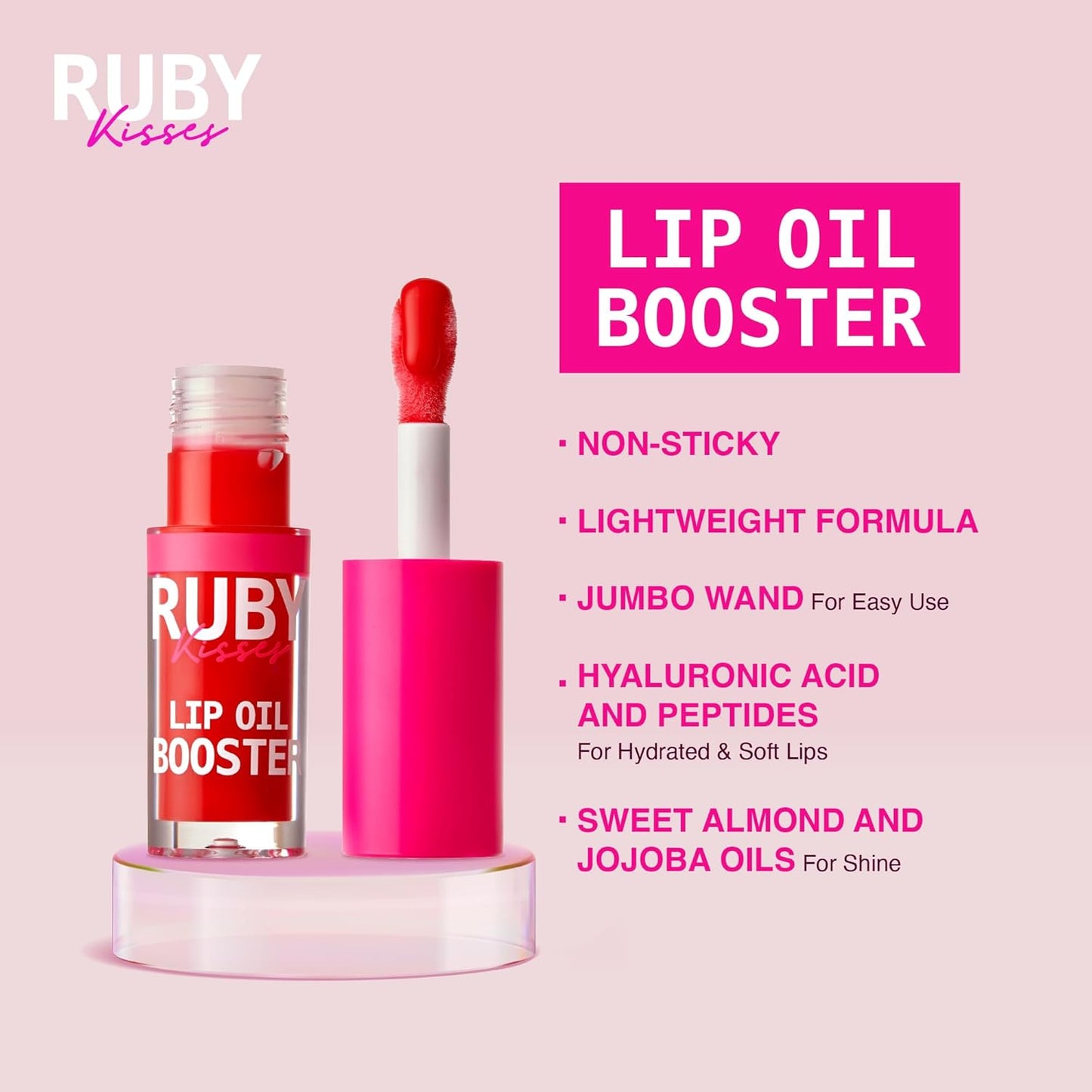 Ruby Kisses Lip Oil Booster - Hot Cherry