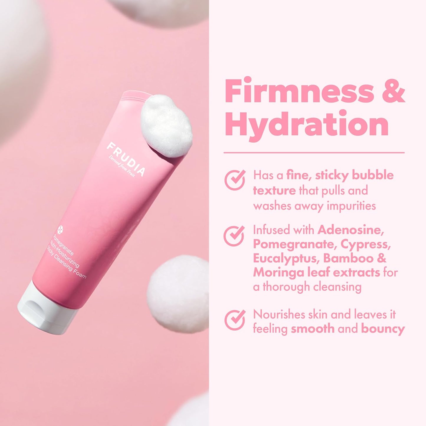 FRUDIA Pomegranate Nutri Moisturizing Sticky Cleansing Foam