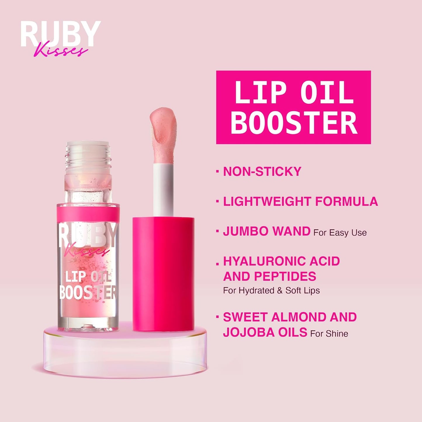 Ruby Kisses Lip Oil Booster - Soft Pink