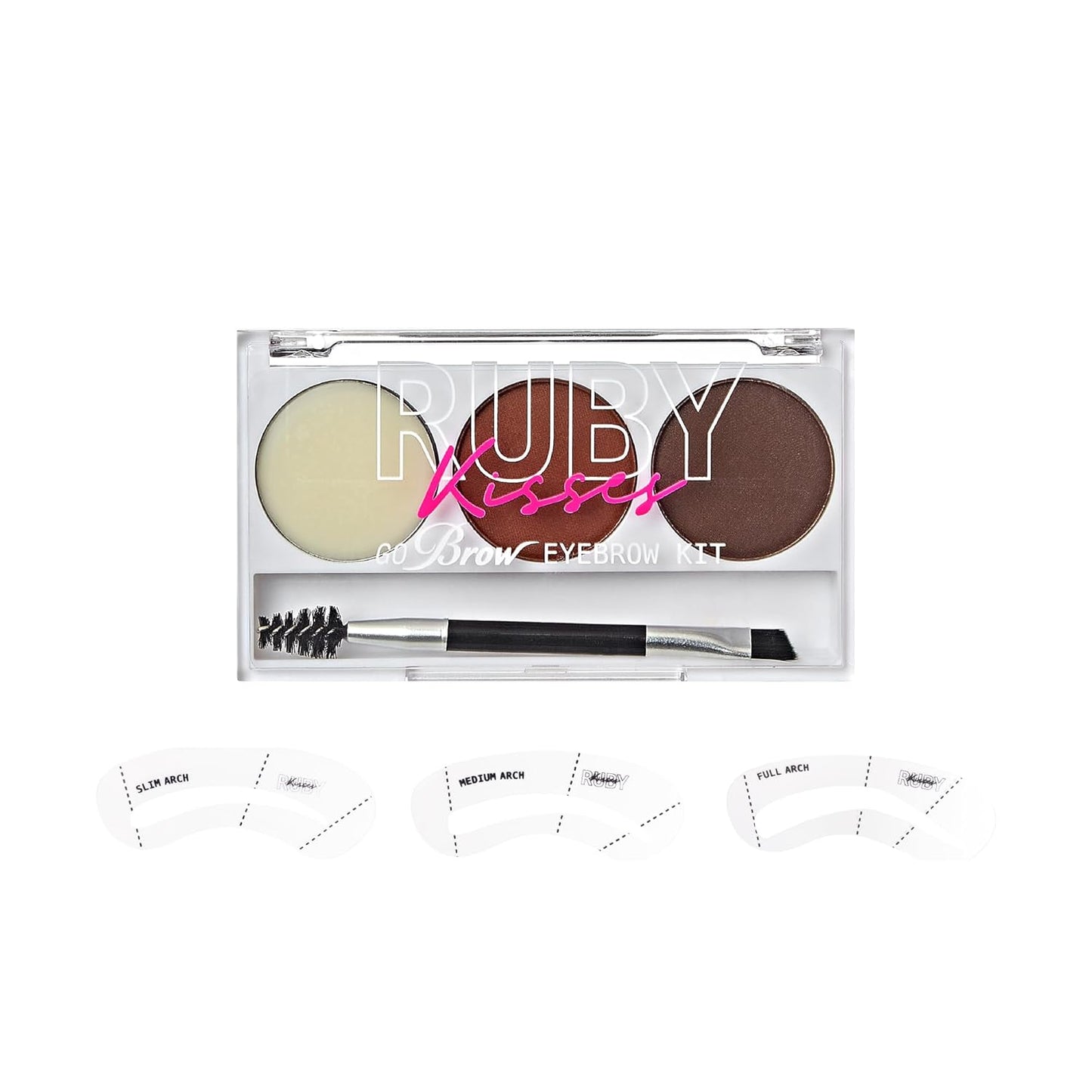 Ruby Kisses Eyebrow Kit w stencils ChocolateBrown