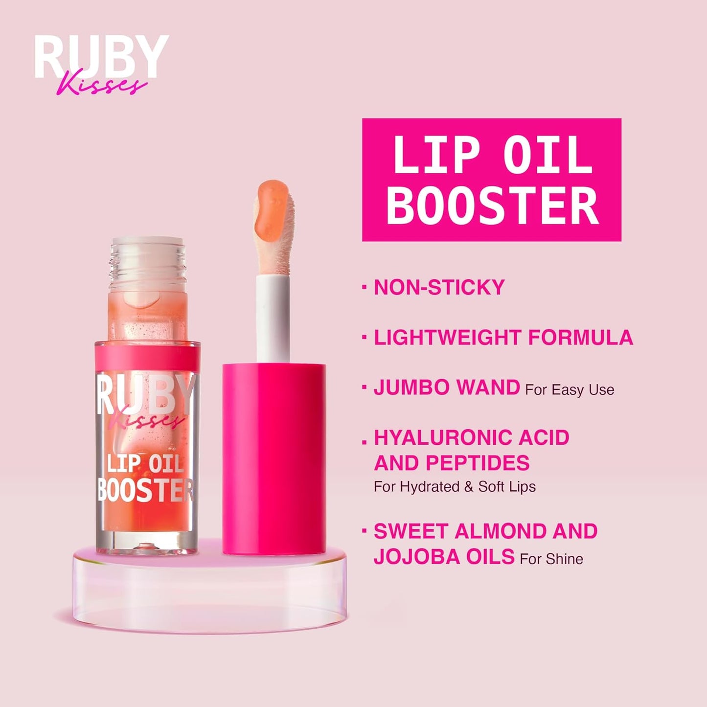 Ruby Kisses Lip Oil Booster - Coral