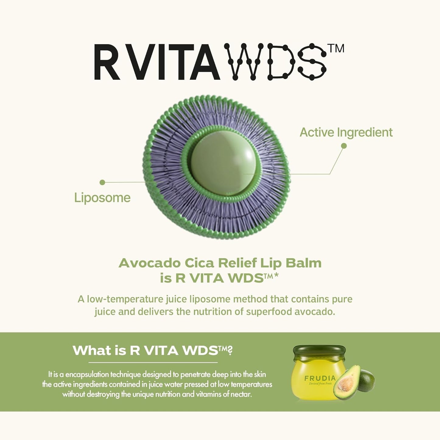 FRUDIA Avocado Cica Relief Lip Balm