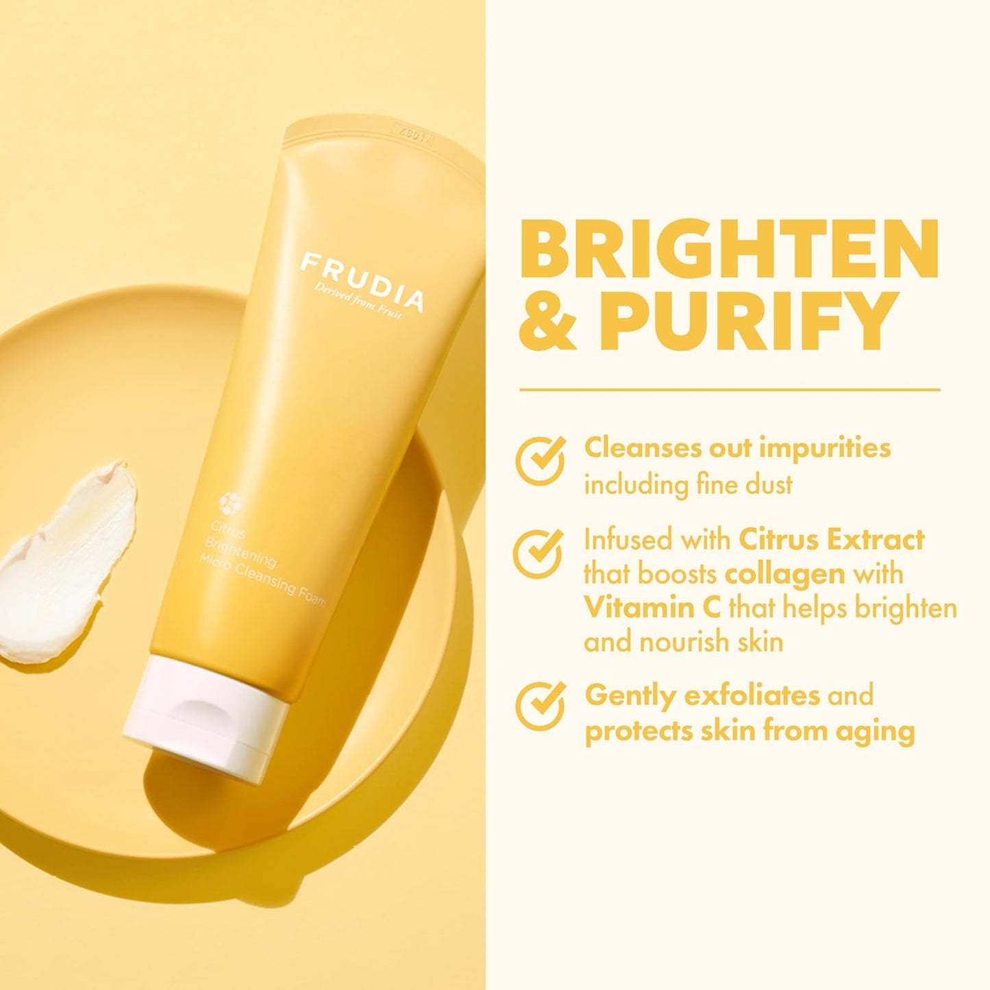 FRUDIA Brightening Micro Cleansing Foam