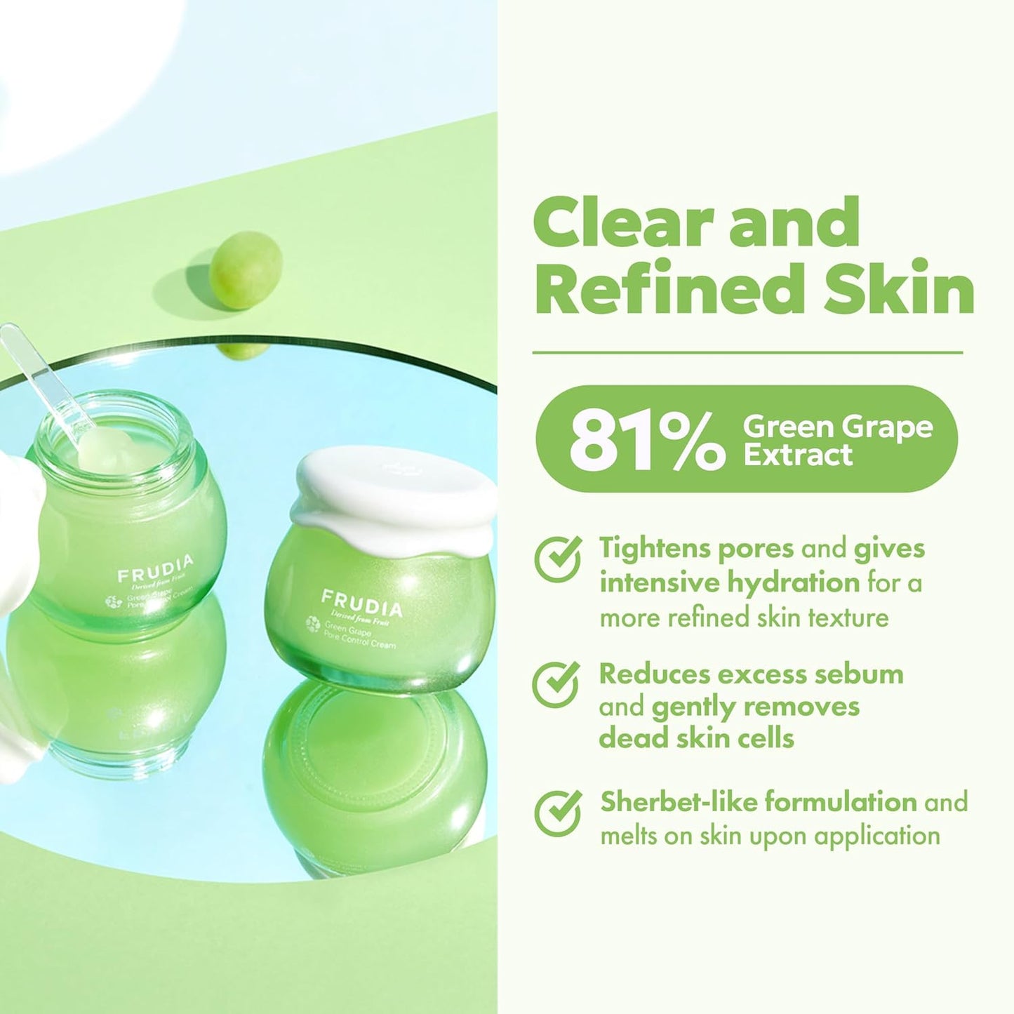 FRUDIA Green Grape Pore Control Cream