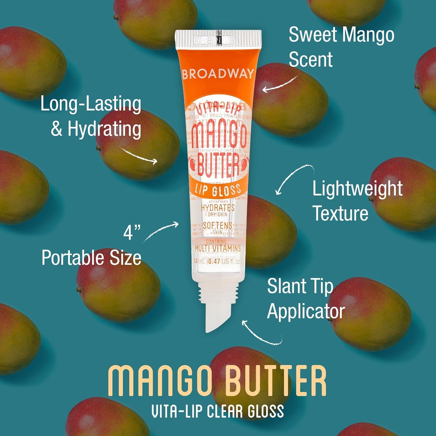 Ruby Kisses BWY Lip Gloss dbx - Mango Butter