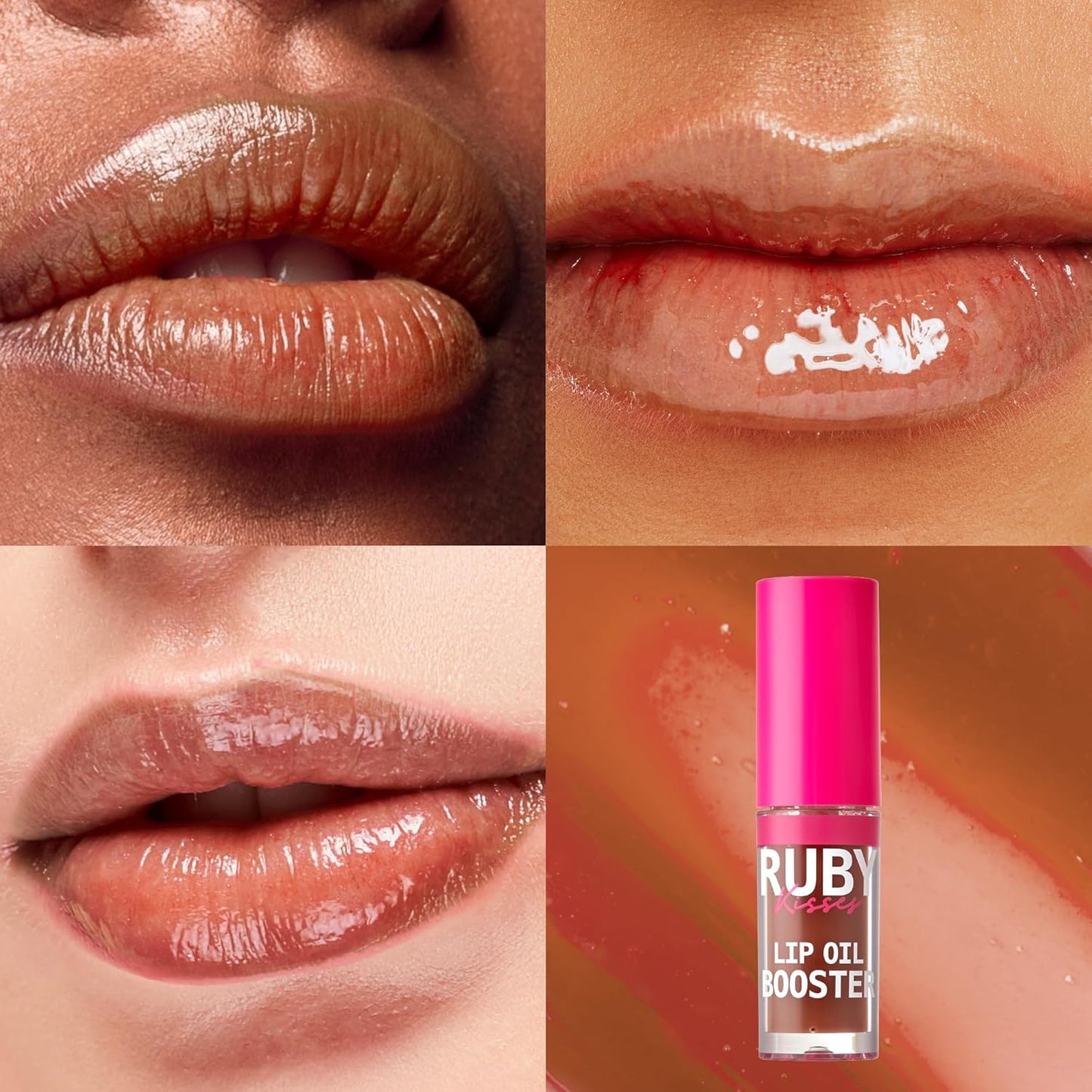 Ruby Kisses Lip Oil Booster - Honey Waffle