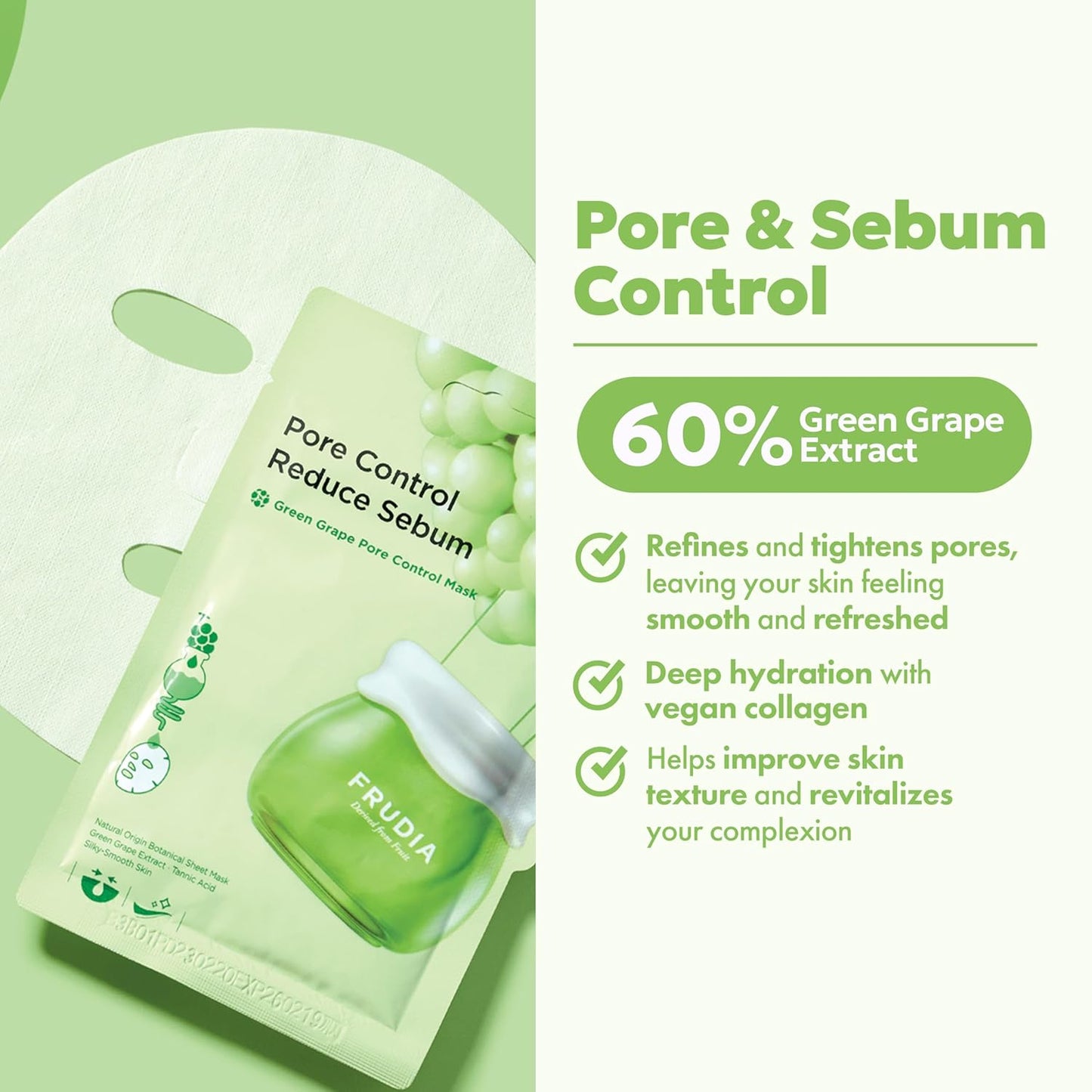 FRUDIA Green Grape Pore Control Mask