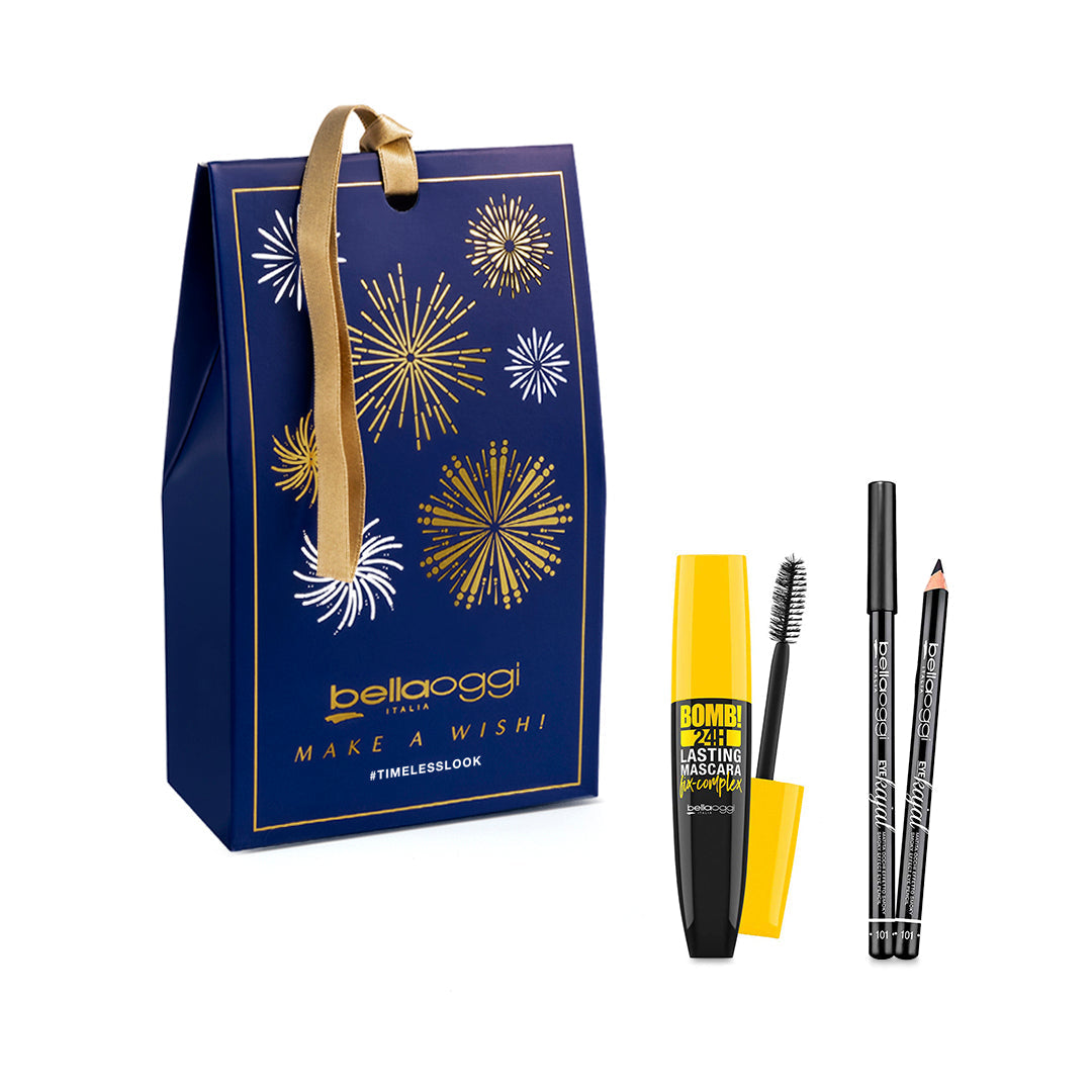 BELLAOGGI TIMELESS EYES - MINI KIT - EYE KAJAL + BOMB H24 MASCARA