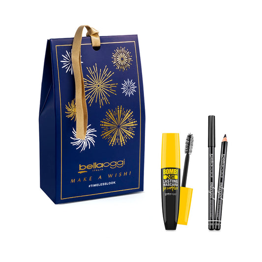 BELLAOGGI TIMELESS EYES - MINI KIT - EYE KAJAL + BOMB H24 MASCARA