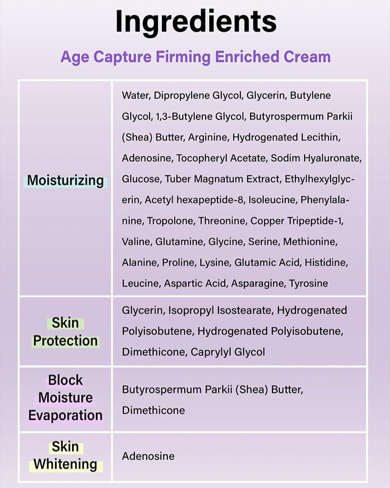 IM SORRY FOR MY SKIN Age Capture Firming Enriched Cream