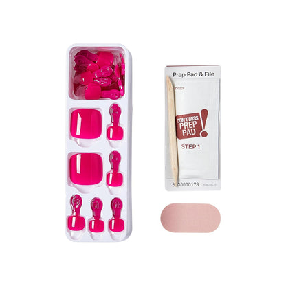 KISS imPRESS Toenails - Tickle Me Pink