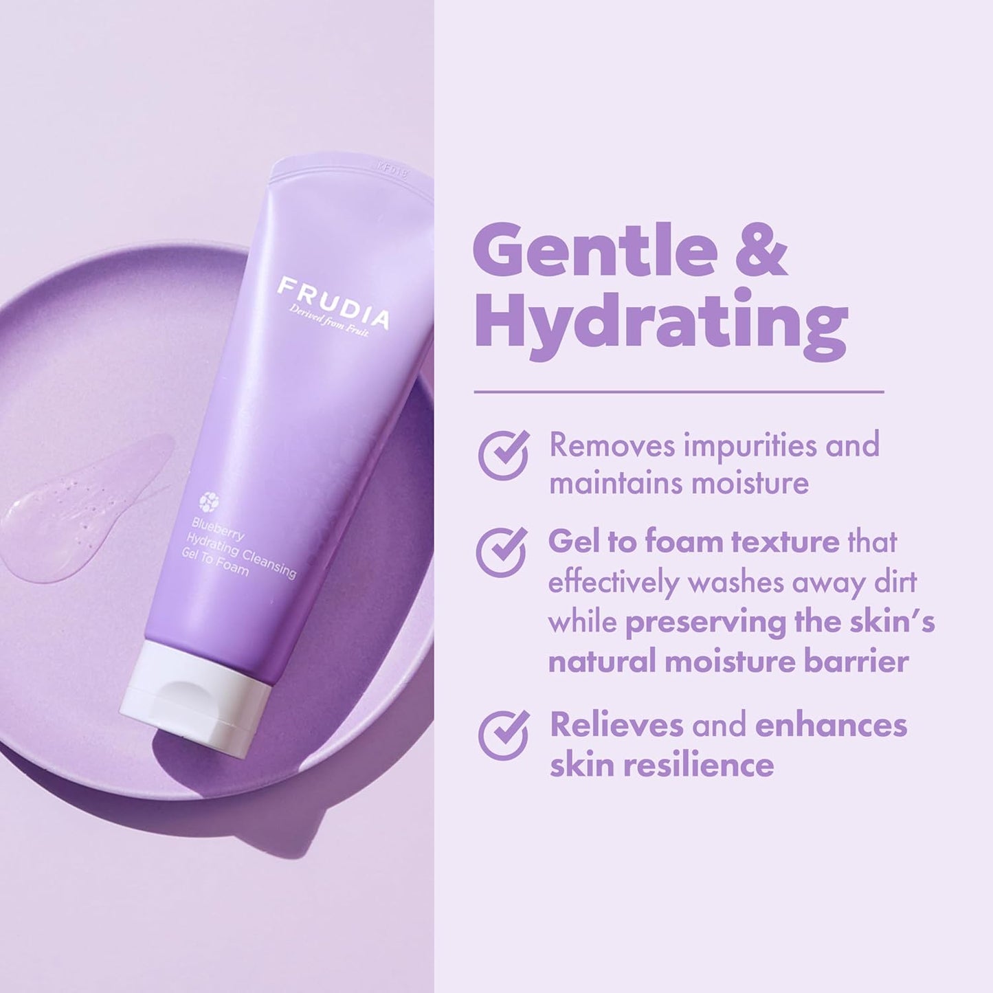FRUDIA Bluberry Hydrating Cleansing Gel To Foam