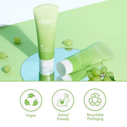 FRUDIA Green Grape Pore Control Scrub Cleansing Foam Mini