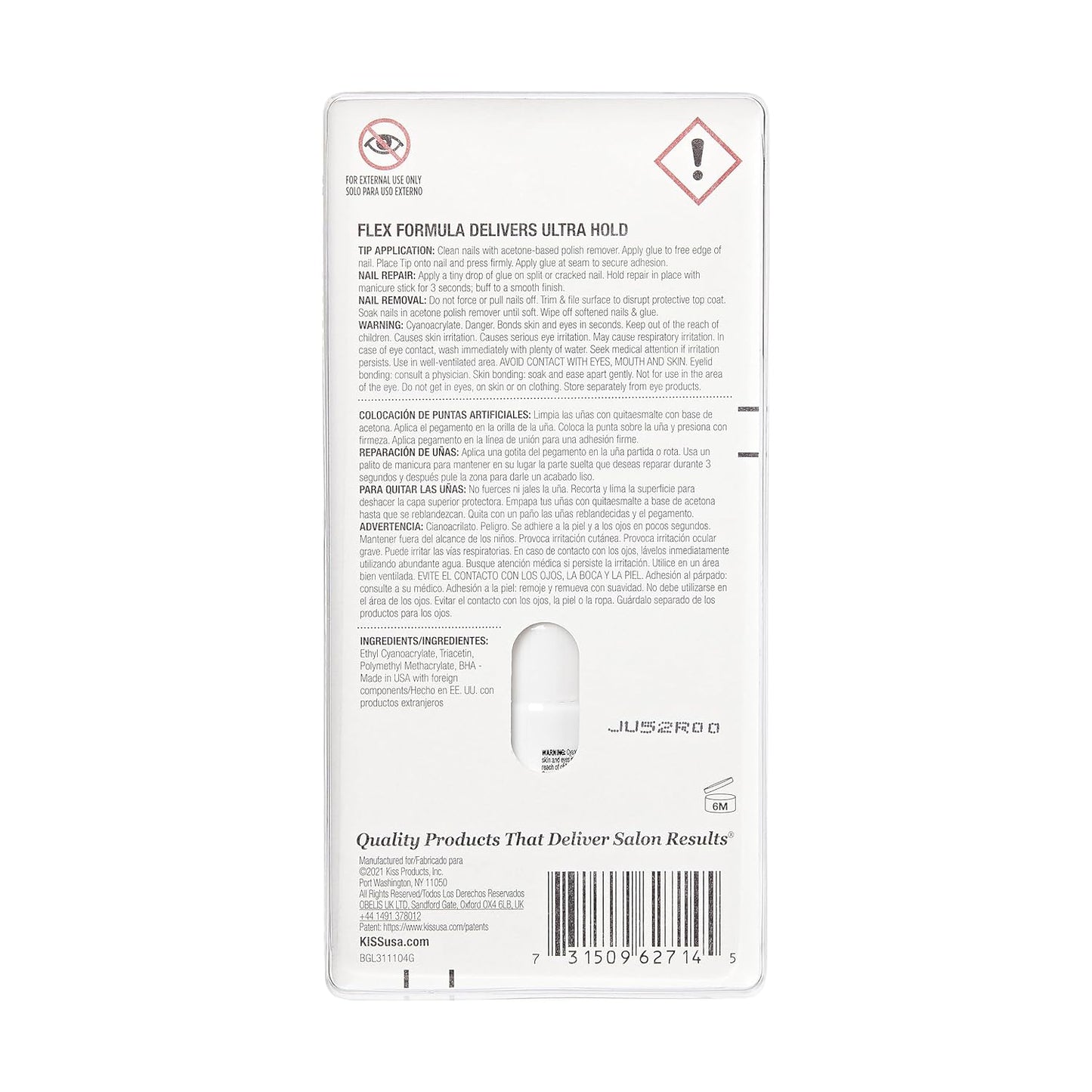 KISS PowerFlex Precision Nail Glue - WM