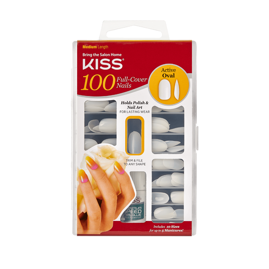 KISS 100 Nails - Active Oval Int l C (Full