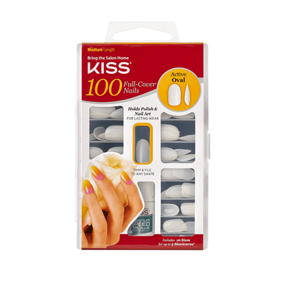 KISS 100 Nails - Active Oval Int l C (Full