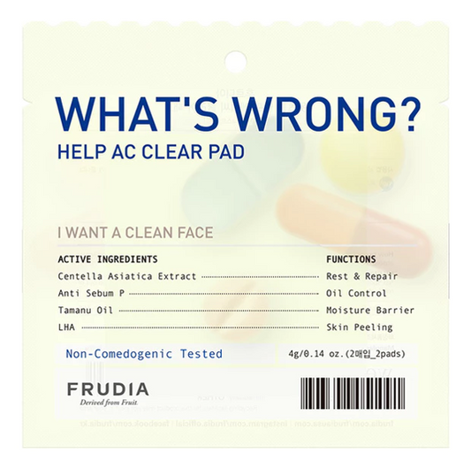 FRUDIA What's Wrong Help AC Clear Pad