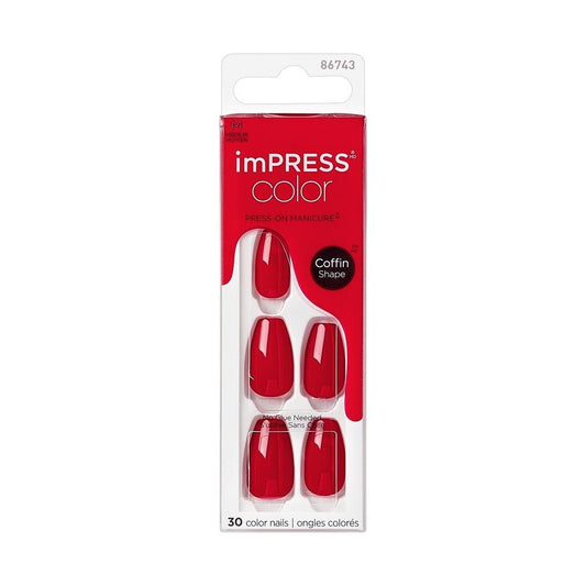 Искусственные ногти KISS KS imPRESS Color MC - Reddy or Not