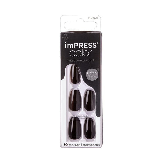 Накладные ногти KISS KS imPRESS Color MC - All Black